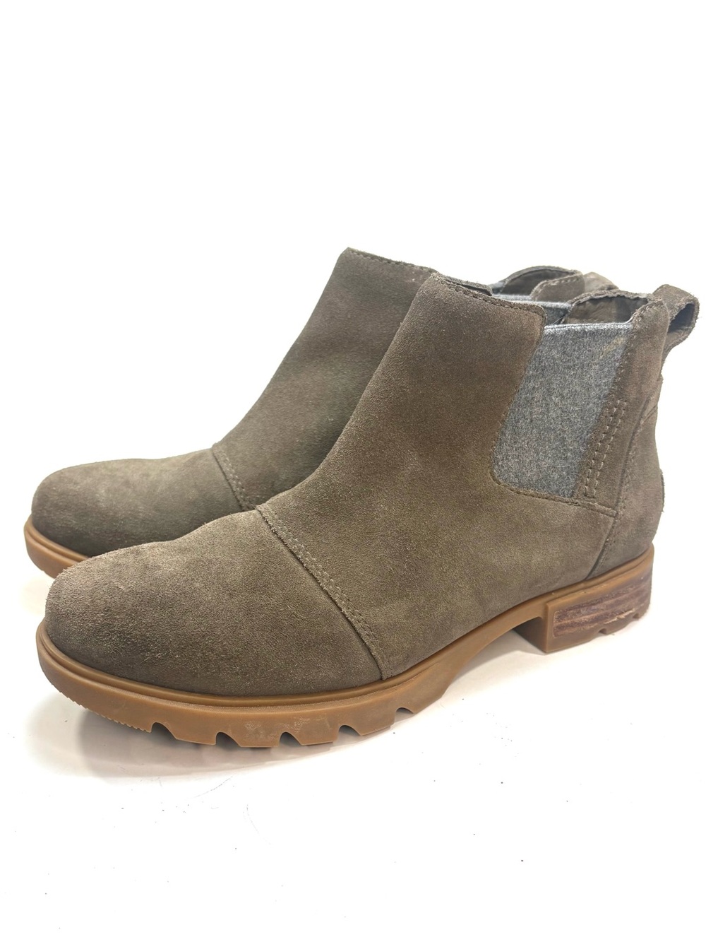 Sorel Tan Nubuck Chelsea Ankle Boots | 7.5